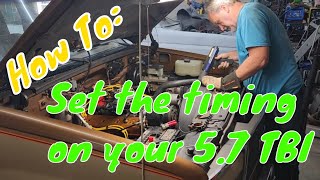 How to set the timing on you OBS TBI 350 Chevy.