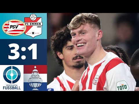 Branthwaite trifft doppelt! Ex-96er Diemers mit dem Tor des Tages | PSV Eindhoven - FC Emmen