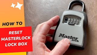 How to Reset Change Code on a Masterlock Lockbox