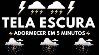 Bons Sonhos 💤 Som de Chuva e Trovoadas no Telhado na Floresta Nebulosa para Dormir