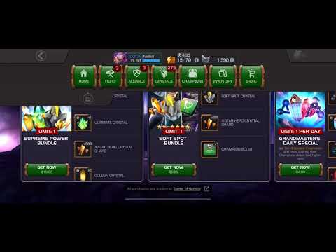 Marvel contest of champions lucky shot crystals