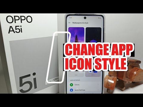 How To Change App Icon Style On Oppo A5i