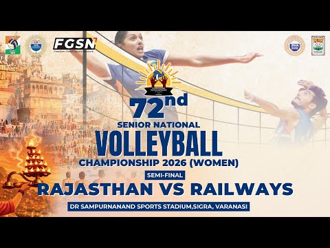 Railways VS Rajasthan || Semi Final 2 || 72nd Senior National Volleyball Championship 2025-26 ||