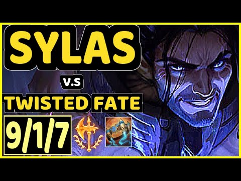 GRACE (SYLAS) vs TWISTED FATE - 9/1/7 KDA MID CHALLENGER GAMEPLAY - KR