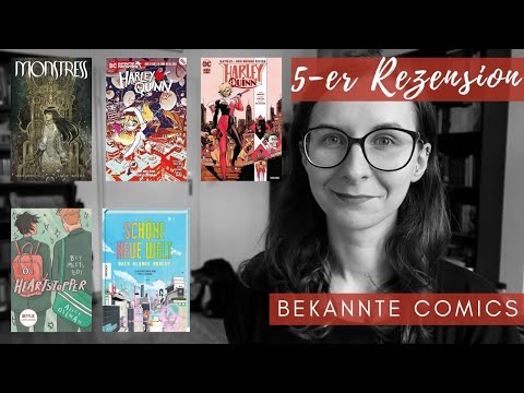 5-er Rezension: Bekannte Comics | Heartstopper, Monstress, Harley Quinn