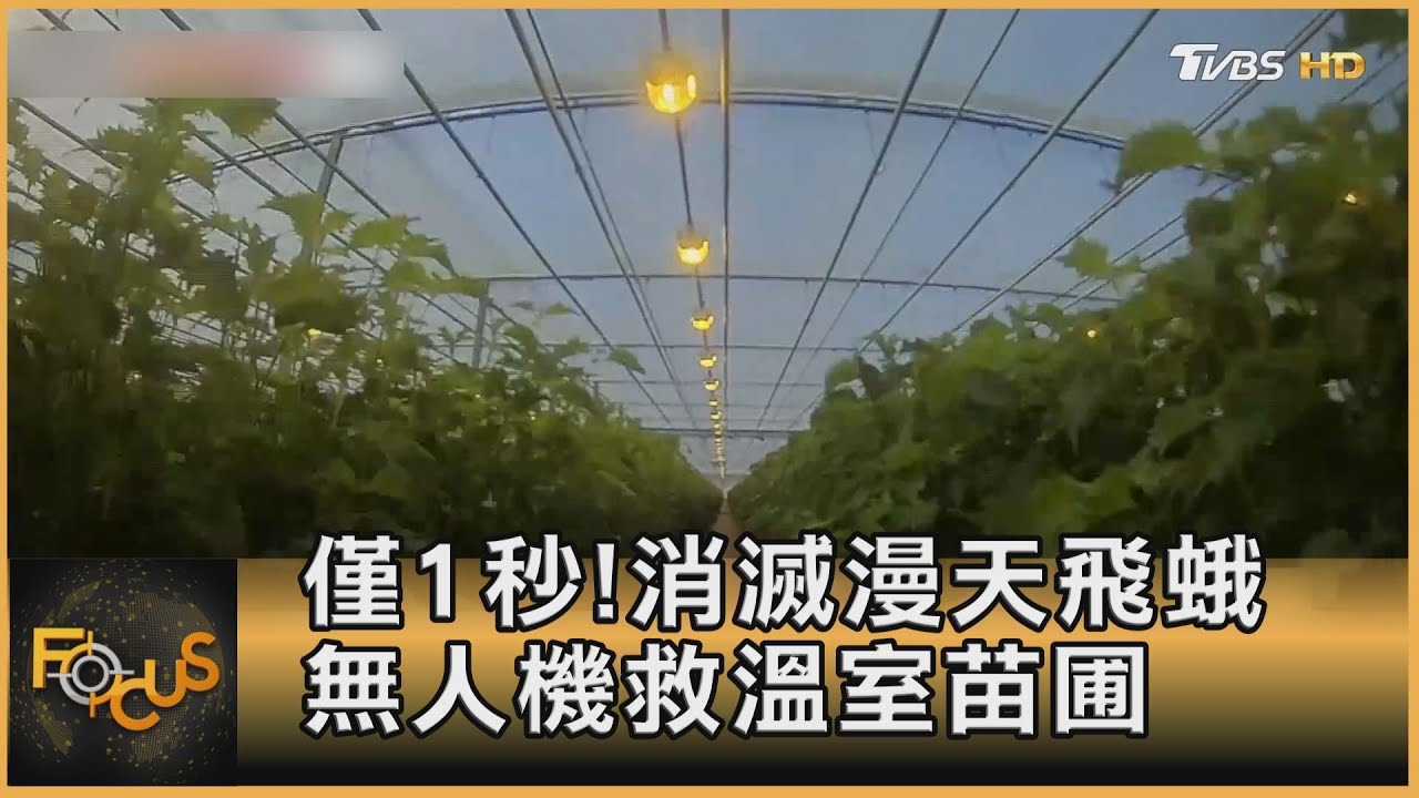 僅1秒!消滅漫天飛蛾 無人機救溫室苗圃