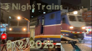 3 Trains run in the night time on 8/2/2025 in HCMC/3 chuyến tàu đi qua đêm 8/2/2025 tại TP.HCM