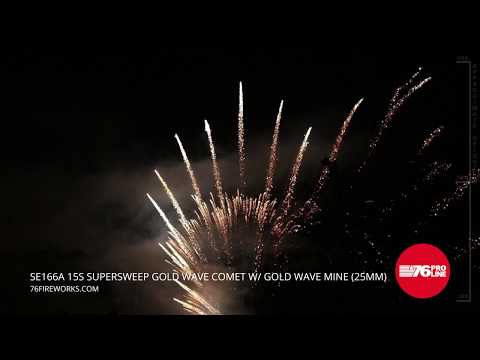 SE166A 15s Supersweep Gold Wave Comet w Gold Wave Mine
