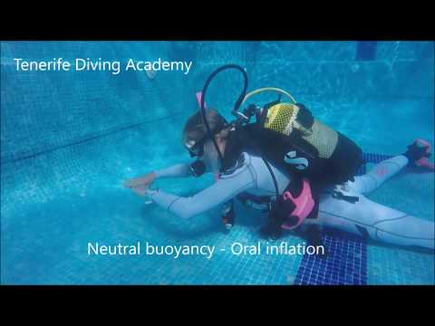 PADI Divemaster / PADI Instructor Skills   - Neutral Buoyancy Oral inflation