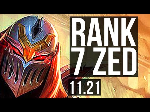 ZED vs NEEKO (MID) | 7/0/3, Rank 7 Zed, Godlike | JP Challenger | 11.21