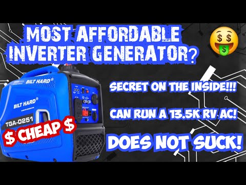 A GREAT BUDGET 1800W+ INVERTER GENERATOR - BILT HARD TGA-0251 | CAMPING RV TRAVEL TRAILER - REVIEW