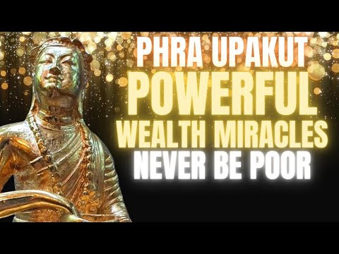 NUNCA SEJA POBRE! | MILAGRES DE RIQUEZA MANIFESTAÇÕES DE PHRA UPAKUT | Experimente milagres de dinheiro!