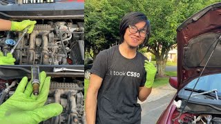 How To Remove 8 Spark Plugs & Ignition Coils Front & Rear Honda Insight 2ZE | Solving Misfire P030X