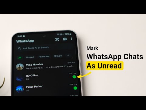How to Mark WhatsApp Chats As Unread On Android?