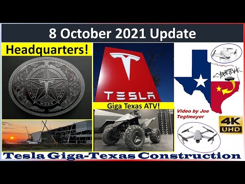 Tesla Gigafactory Texas 8 October 2021 Cyber Truck & Model Y Factory Construction Update (07:40AM)