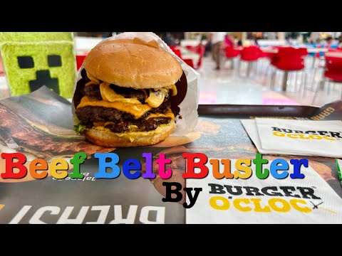 Burger O Clock Packages Mall - Trying “Beef Belt Buster” Burger Worthy or Not