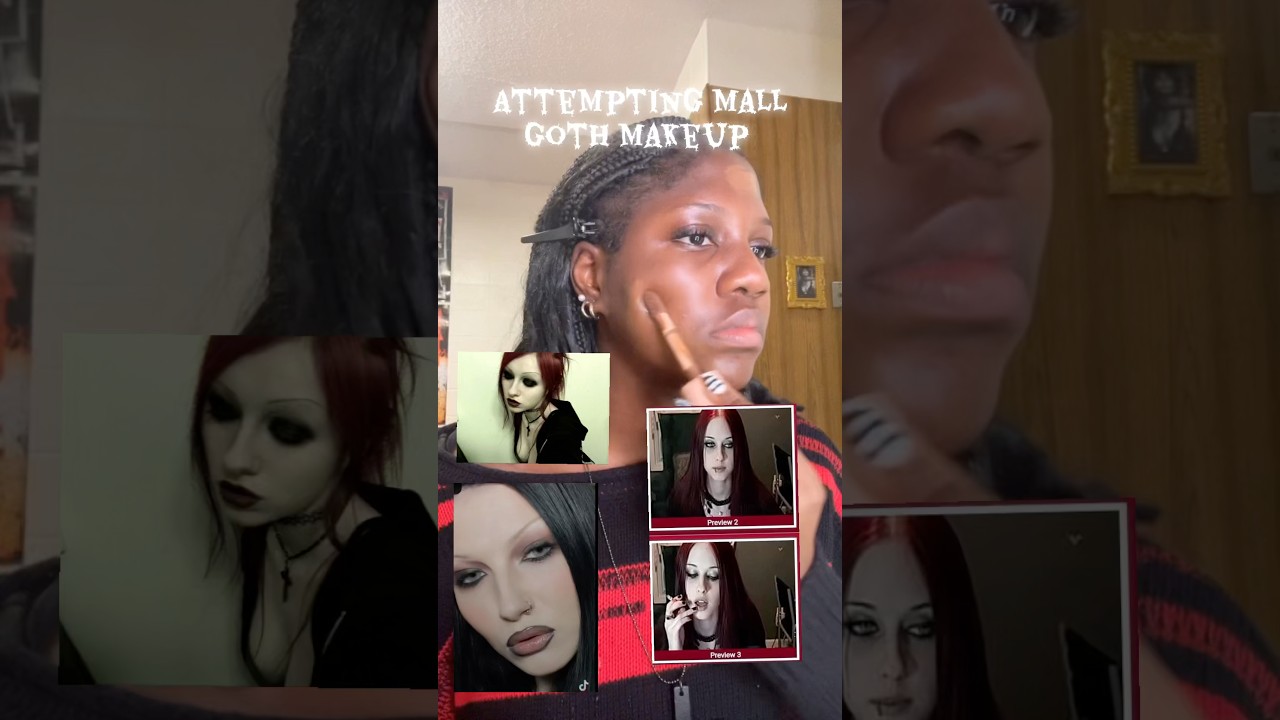 Mall goth makeup #makeup #goth #mallgoth