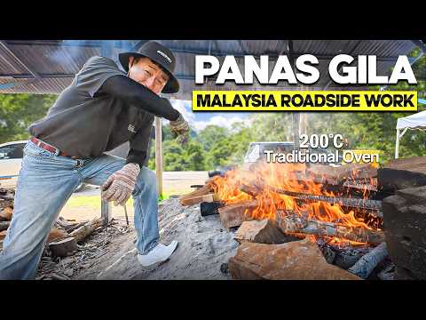 Making Malaysian Dessert (Bahulu) at 200°C : Roadside Work Experience