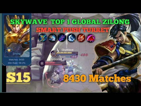 8430 MATCHES . SkyWave TOP GLOBAL ZILONG S15 | MOBILE LEGENDS | TOP PLAYER ZILONG