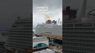 🛳️👀 First Look: Disney Adventure, the BIGGEST Disney Cruise ship #disneycruise