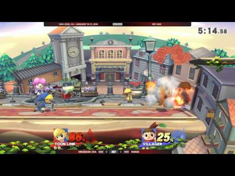 GENESIS 3 - EBG|BaSK 3xA (Toon Link) vs Ranai (Villager) - Wii U Singles WF: D49