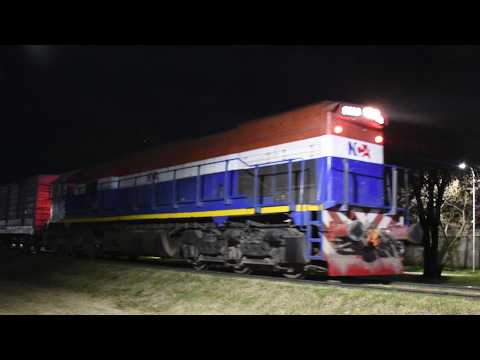 [4K] Tren cargado con la EMD GT-22CW 9103 de NCA pasando por Marcos Juárez!!!!!!