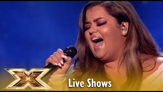 Scarlett Lee Takes On Aretha Franklin&#39;s Natural Woman! WOW! | Live Shows 1 | The X Factor UK 2018