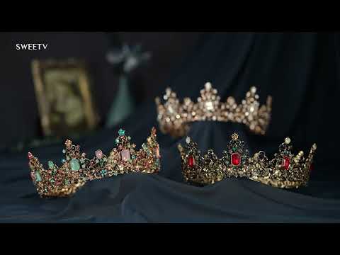 SV Emerald Victoria Queen Crown-Crowns & Tiaras | SWEETV