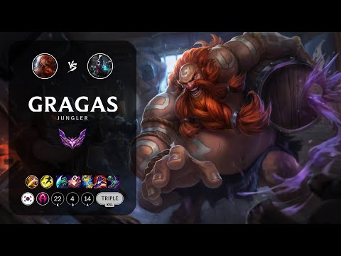 Gragas Jungle vs Ekko - KR Master Patch 13.6