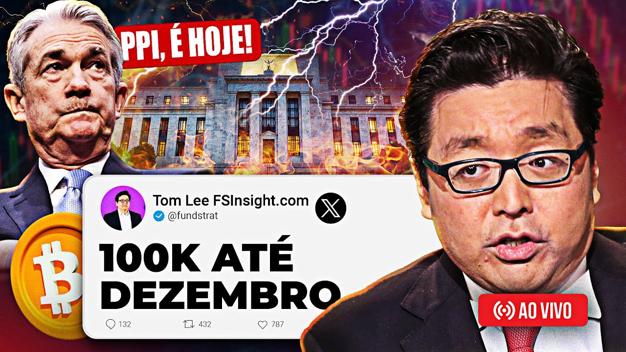 BITCOIN! INFLAÇÃO PPI AO VIVO! TOM LEE REVELA O QUE VAI ACONTECER DEPOIS DAS ELEIÇÕES!