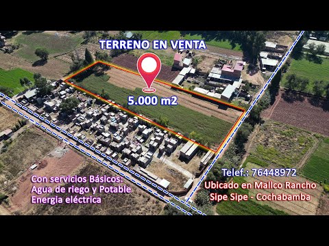 Terreno Agricola en Venta a precio economico en Sipe Sipe - Cochabamba
