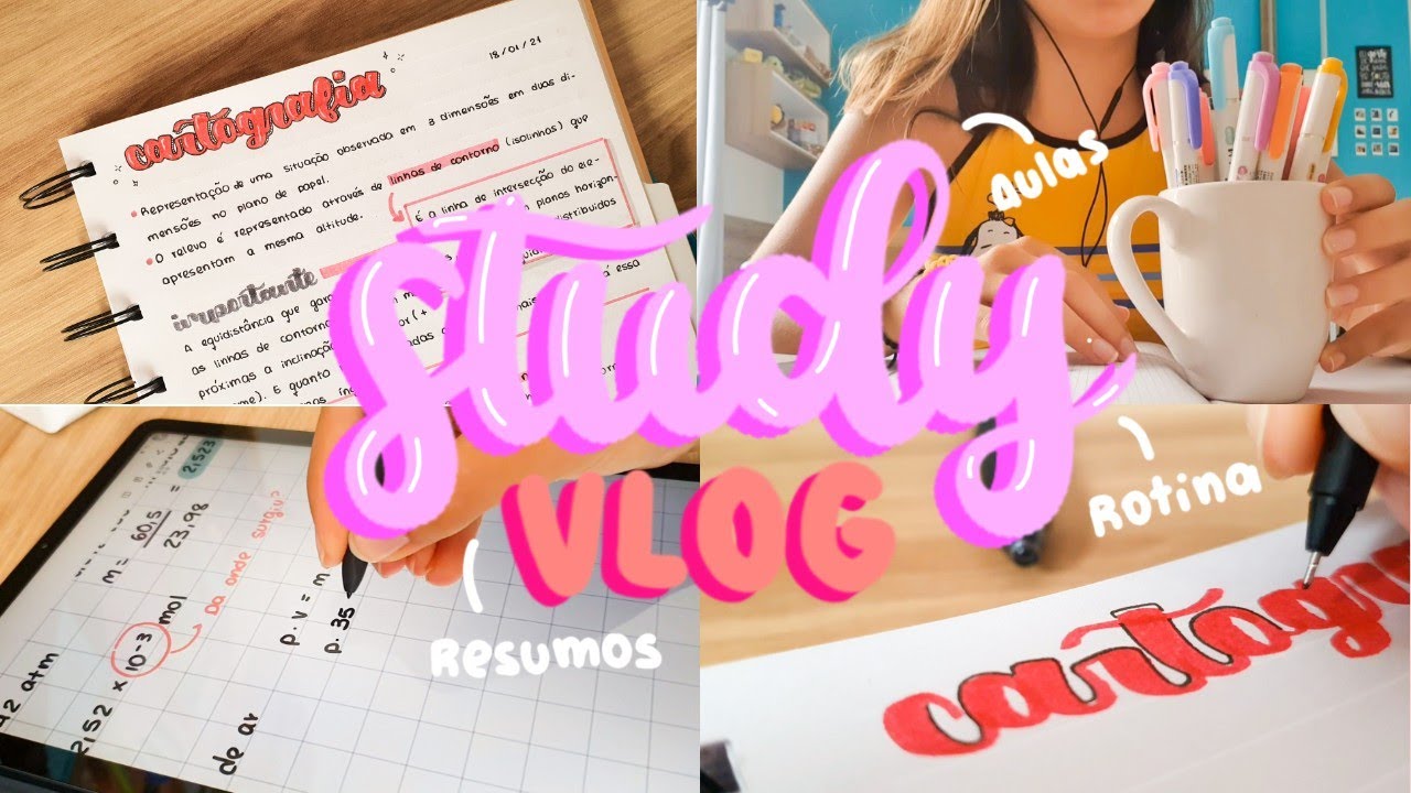STUDY VLOG: PRIMEIRA SEMANA DE AULAS | Malena Studies