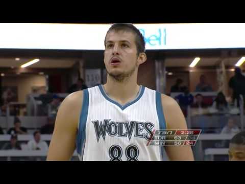 Nemanja Bjelica vs Toronto Raptors 2015.10.14 (PreSeason Game) 8Pts