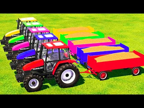 Transporting And Harvesting Triticale With Holland Tractors - Farming Simulator 2022