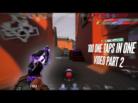 100 *ONE TAPS* in ONE VIDEO Part 2 - Valorant