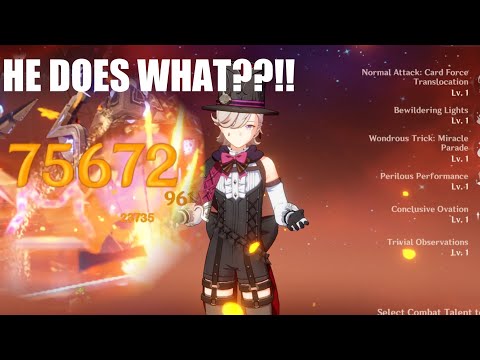 Lyney Showcase but he’s pulling tricks on us again