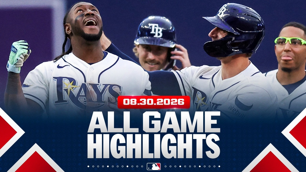 Highlights from ALL GAMES on 8/30 (Rays' INCREDIBLE comeback win, Yankees score 16 RUNS & MORE!)