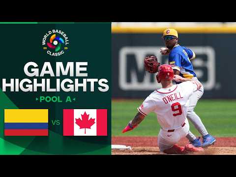 Colombia vs. Canada 2026 World Baseball Classic | Game Highlights