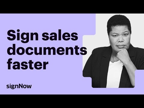 How to Sign Sales Documents Faster with SignNow