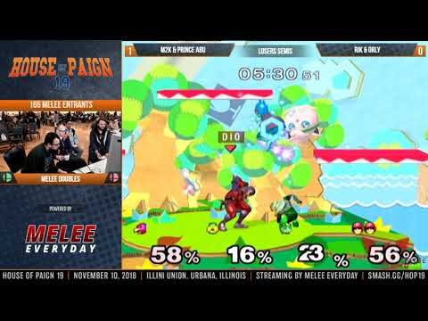 House of Paign 19 - M2K & Prince Abu vs. RiK & ORLY - SSBM - Losers Semis