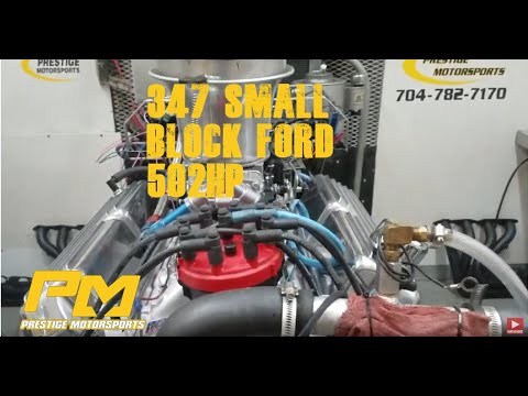 Rick's 347ci 500 horsepower small block Ford on the dyno