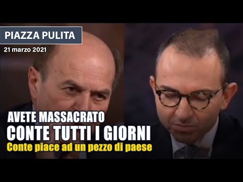Pierluigi Bersani :Avete massacrato Giuseppe Conte tutti i giorni