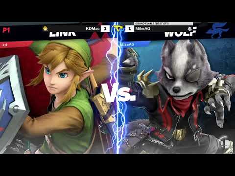 Tap Jump 43 SSBU Grand Finals  - KDMac (Link) vs MikeAG (Wolf)