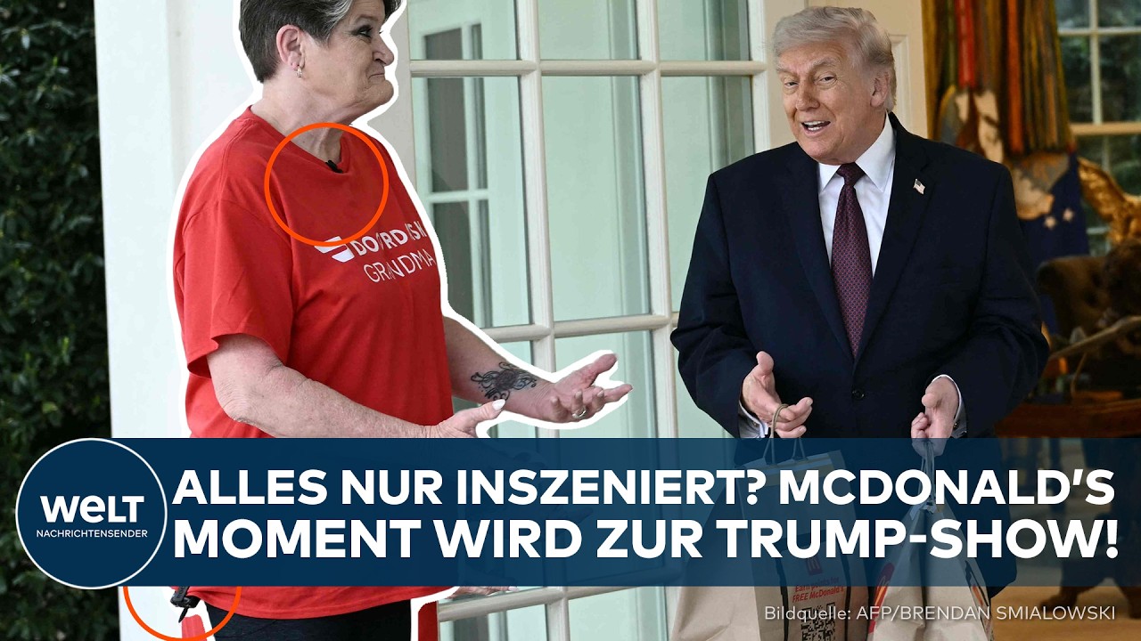 DONALD TRUMP: Alles nur inszeniert? Trump macht McDonald’s zur politischen Bühne!