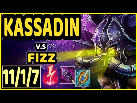 NARU (KASSADIN) vs FIZZ - 11/1/7 KDA MID GAMEPLAY - EUW Ranked GRANDMASTER