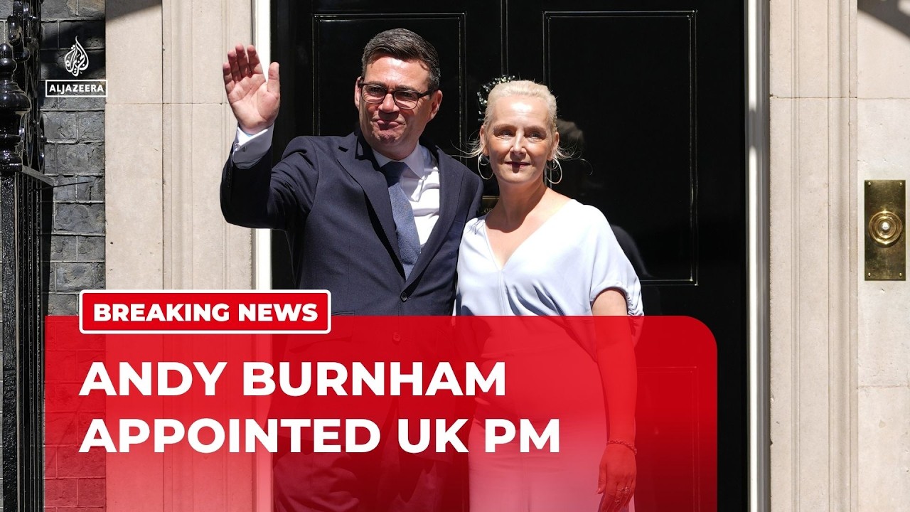 Andy Burnham delivers first speech as UK’s seventh prime minister