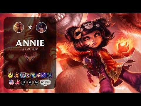 Annie Mid vs Akali - NA Grandmaster Patch 13.6