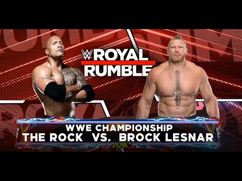 WWE 2K22(PC) - The Rock vs Broke Lesner Gameplay [ Championship Match