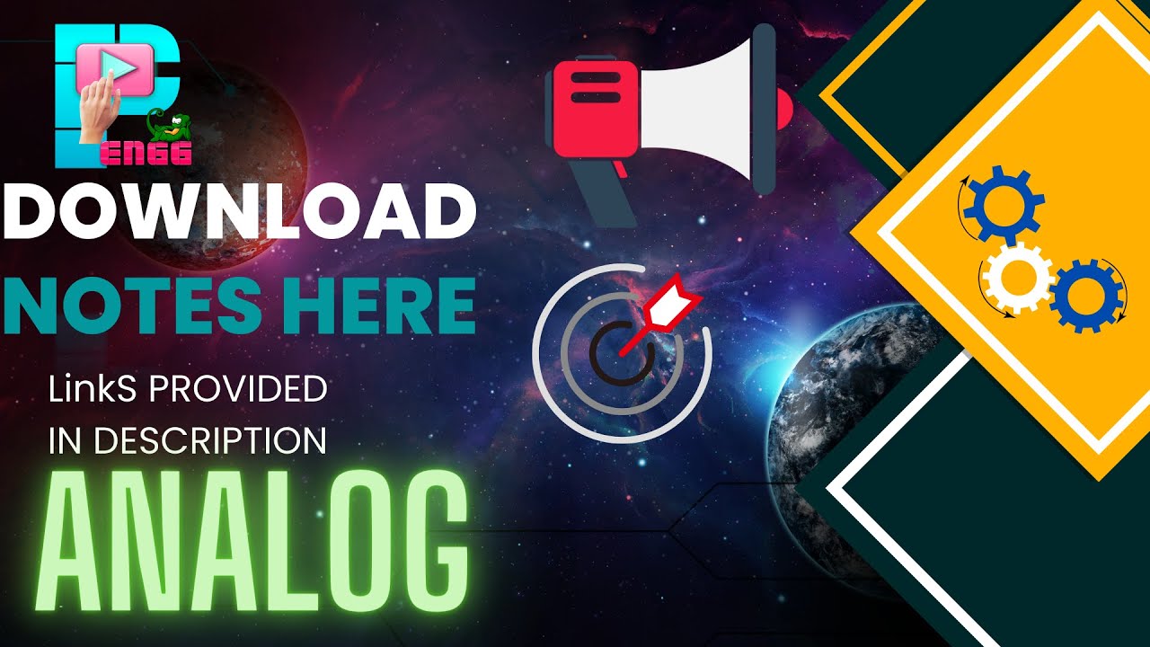 ANALOG CIRCUITS :Notes PDF & Playlist LINK are in the description