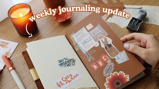 Journal with Me: Traveler's Notebook Weekly Vertical 🍁 | Abbey Sy